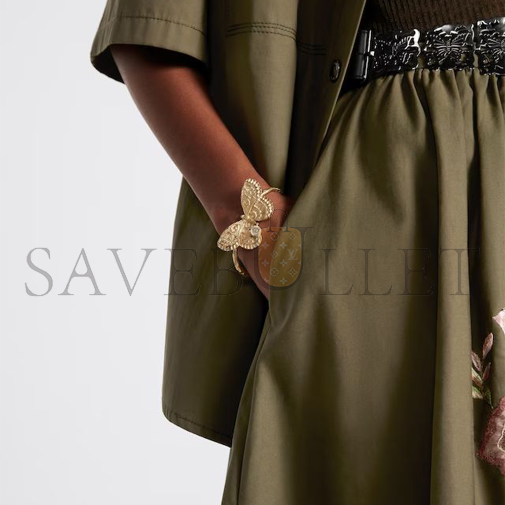 D*or mÉtamorphose bracelet matte gold-finish metal with white resin pearl b2142womrs_d301